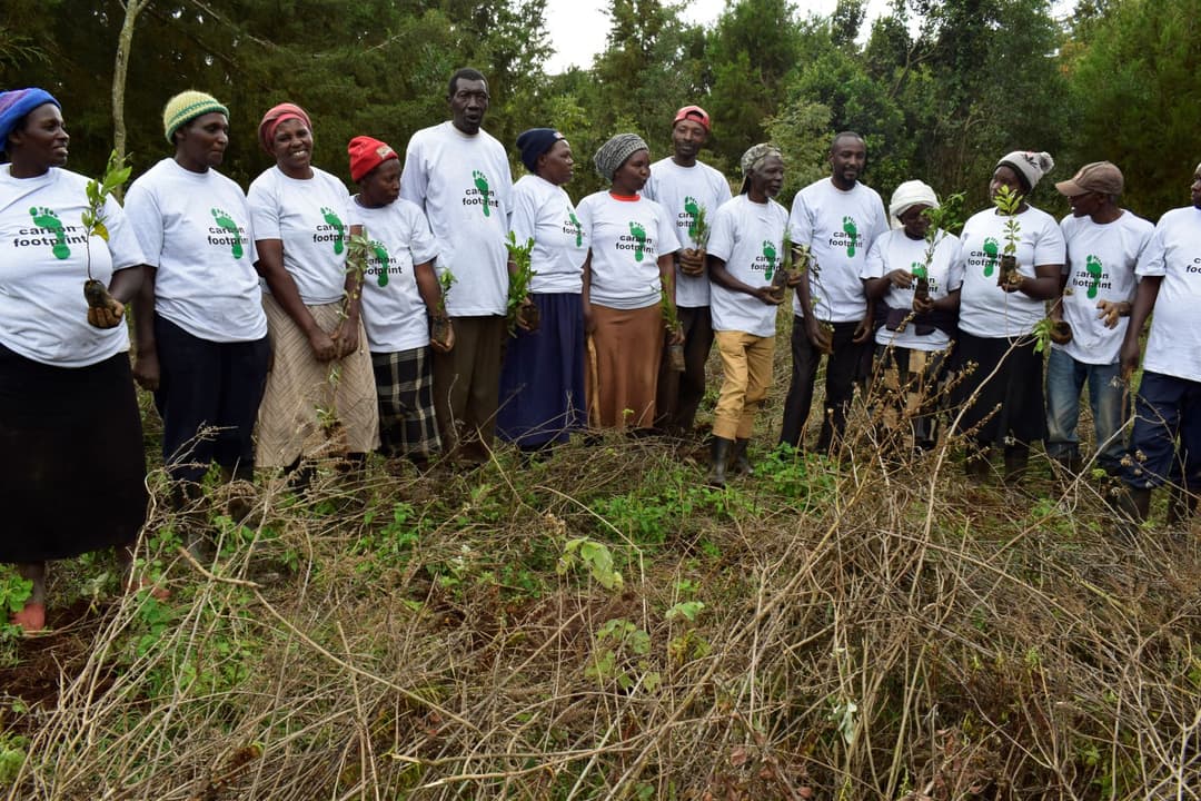 Community tree planting team in Kenya's Great Rift Valley