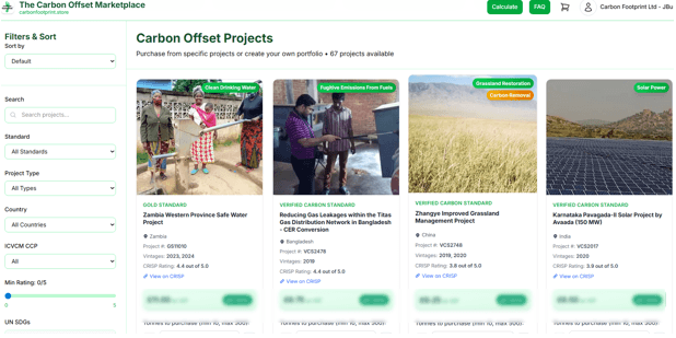 Discover climate projects